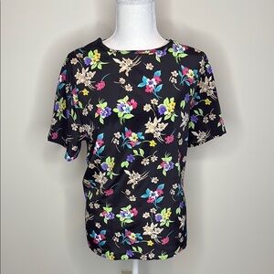 T R Bentley Black Floral Women's Top. Size 18. Grand millennial
